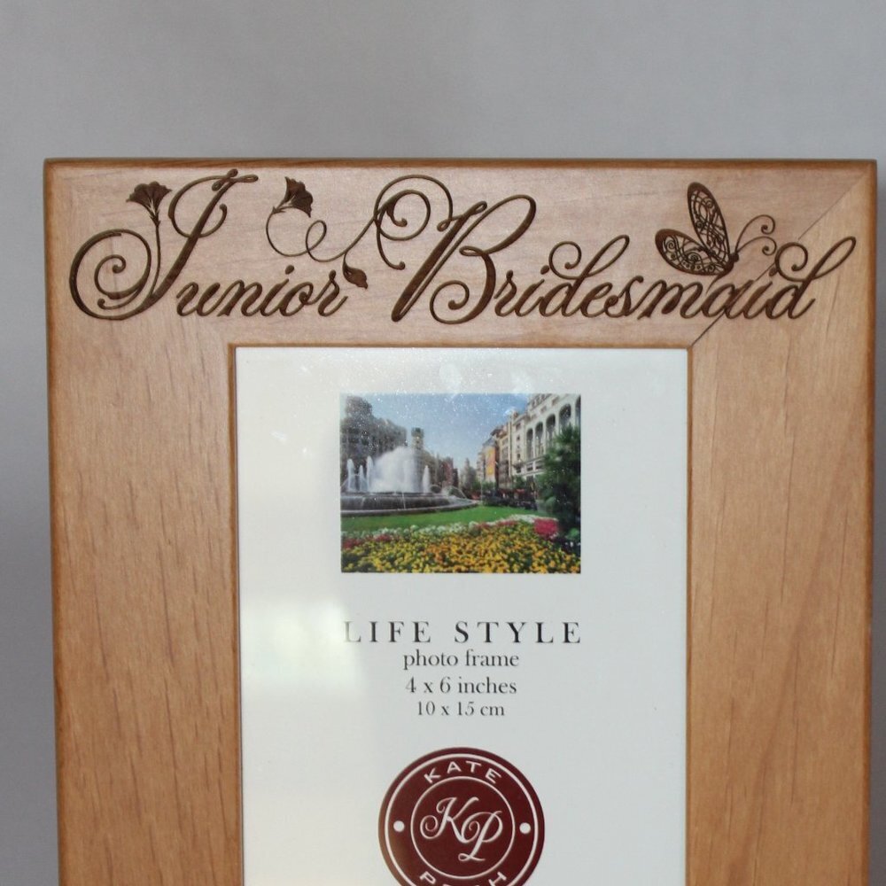 Junior Bridesmaid Kate Posh 4X6 Picture Frame - Picture 2 of 9